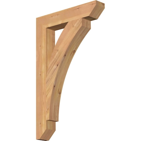 Thorton Slat Smooth Bracket, Western Red Cedar, 3 1/2"W x 20"D x 32"H